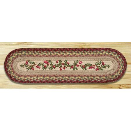 CAPITOL EARTH RUGS Cranberries Oval Stair Tread 49-ST390C